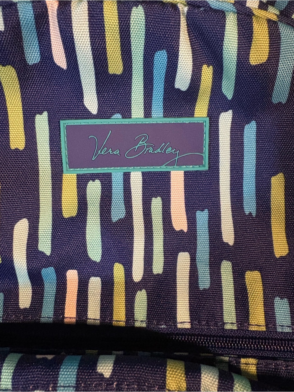Vera Bradley Navy Multi-Color Dash Backpack - Picture 2 of 5